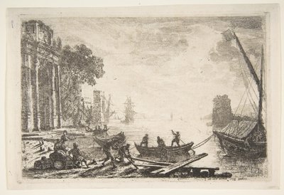 Scène de port avec lever de soleil, 1634 - Claude Lorrain