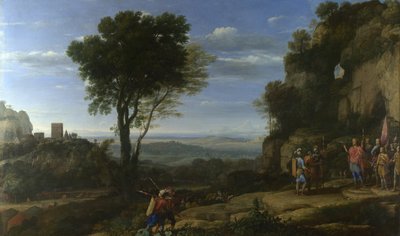 Paysage avec David à la caverne d