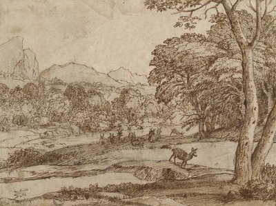 Paysage avec un troupeau de cerfs, 1666 - Claude Lorrain