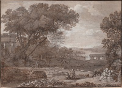 Paysage avec le repos pendant la fuite en Égypte, 1660 - Claude Lorrain
