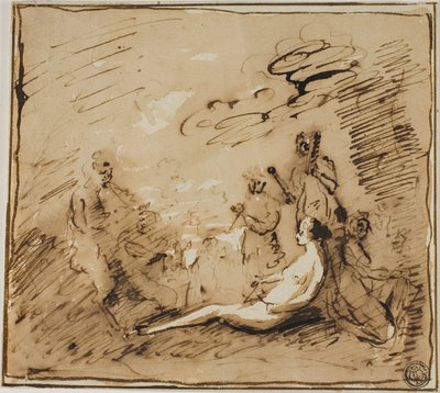 Nymphes et satyres jouant des instruments de musique - Claude Lorrain