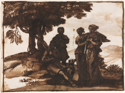 Scène pastorale avec des figures classiques - Claude Lorrain