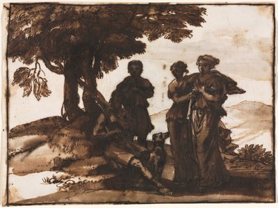 Scène pastorale avec figures classiques, c. 1640-1645 - Claude Lorrain