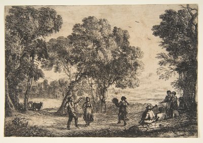 La Danse Campagnarde Petite Plaque - Claude Lorrain