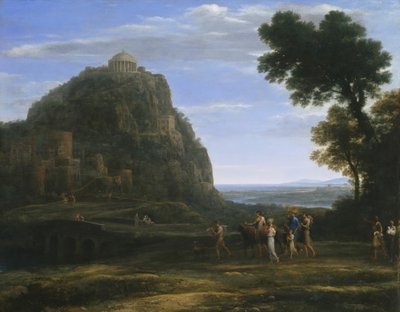 Vue de Delphes avec une procession, 1673 - Claude Lorrain