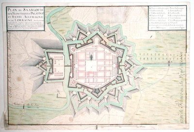 Atlas 131 E Plan de Saarlouis, de Traité de Fortifications - Claude Masse