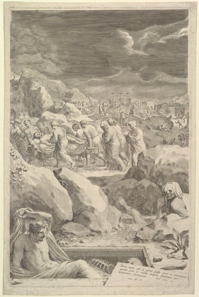 Procession funéraire du Christ, 1678 - Claude Mellan