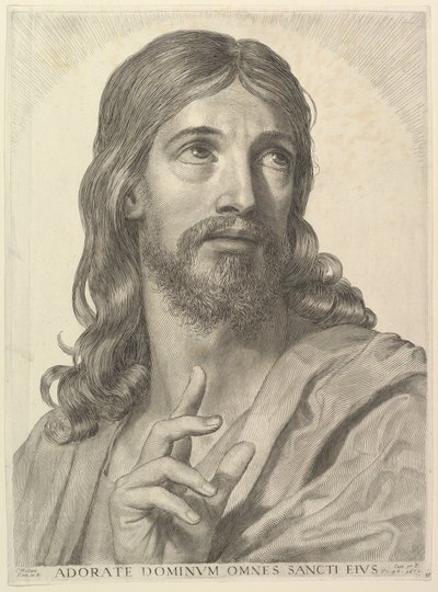 Buste du Christ adulte - Claude Mellan