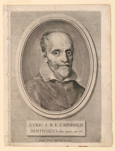 Portrait du Cardinal Guido Bentivoglio - Claude Mellan
