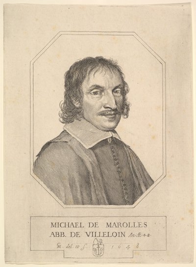 Portrait de Michel de Marolles - Claude Mellan