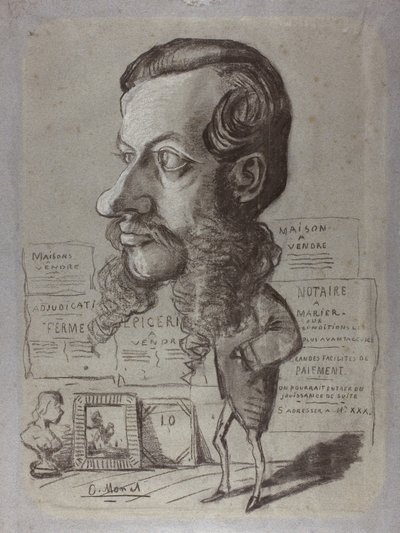 Caricature de Léon Manchon, c.1858 - Claude Monet
