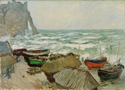 Bateaux de pêche sur la plage d