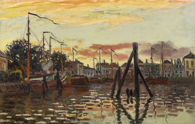 Allemand : Der Hafen von Zaandam Le port de Zaandam - Claude Monet