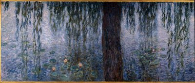Les Nymphéas ; matin clair avec saules (partie gauche du triptyque) par Claude Monet. Musée de l