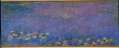Les Nympheas : matin (huile sur toile) - Claude Monet