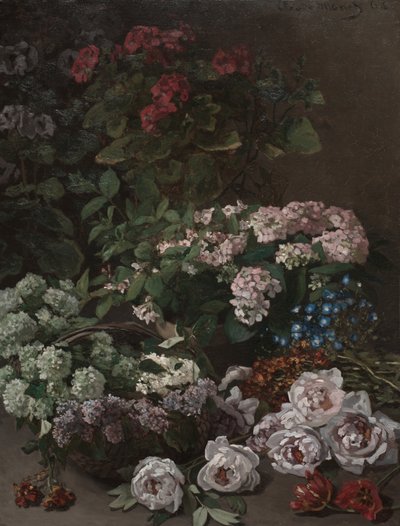 Fleurs de printemps - Claude Monet