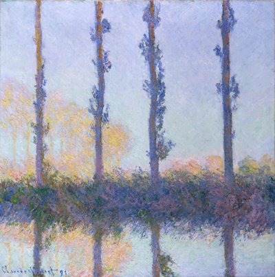 Les Quatre Arbres - Claude Monet