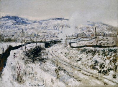 Train dans la neige à Argenteuil - Claude Monet