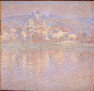 Vetheuil, soleil couchant (painting on canvas) - Claude Monet