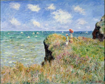 Promenade au bord de la falaise, Pourville - Claude Monet