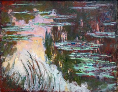 Nymphéas, soleil couchant - Claude Monet