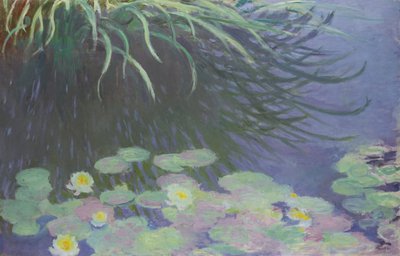 Nénuphars avec reflets de hautes herbes, 1914-1917 - Claude Monet