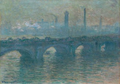 Pont de Waterloo, temps gris - Claude Monet