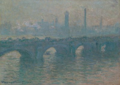 Pont de Waterloo, temps gris - Claude Monet