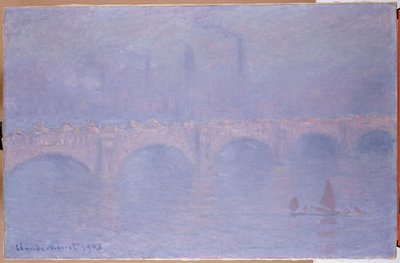 Pont de Waterloo, soleil voilé - Claude Monet