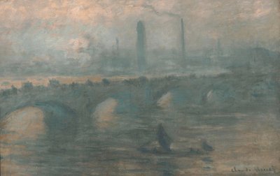 Pont de Waterloo, Matin brumeux - Claude Monet