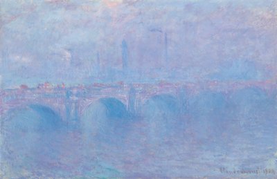 Pont de Waterloo, effet de brouillard - Claude Monet