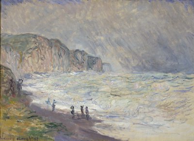 Mer agitée à Pourville - Claude Monet