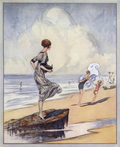 Scène de plage, affiche pour Kodak - Claude Shepperson