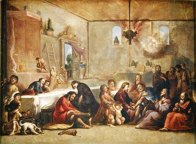 Le Christ Lavant les Pieds des Disciples, 1653 - Claude Vignon