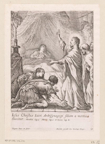 Christ ressuscite la fille de Jaïrus - Claude Vignon