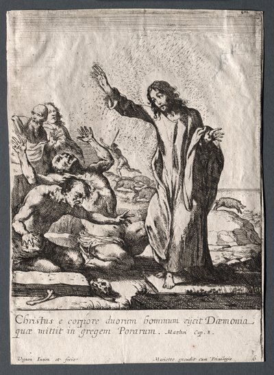 Les miracles de Jésus-Christ : Christ délivrant le possédé - Claude Vignon