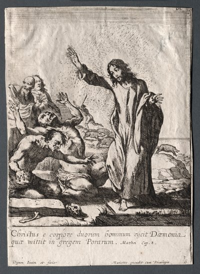 Les Miracles de Jésus-Christ : Christ délivrant le possédé - Claude Vignon