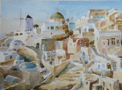Santorini Oia – Soleil de fin d