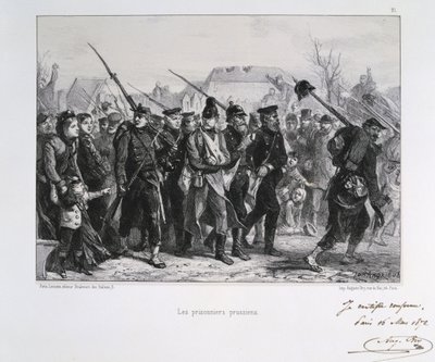 Guerre franco-prussienne 1870-1871 : Prisonniers de guerre prussiens. D