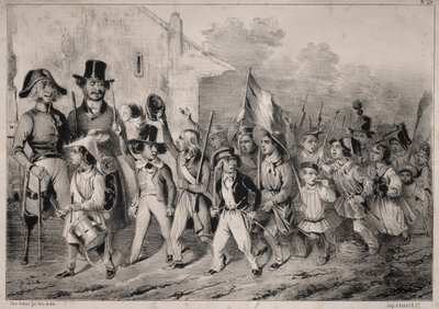 Actualités: Bon! Les moutards en veulent aussi! quand on parle de guerre!, 1840 - Clémente Pruche