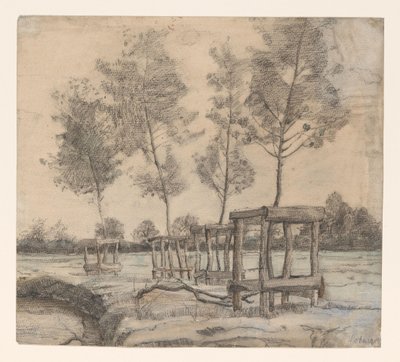 Prairie avec arbres - Coba Steenhoff