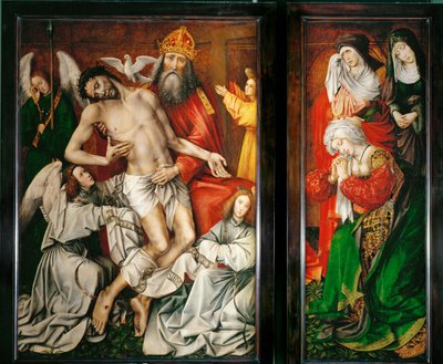 Le Trone de Grace - Dieu Père, Christ, Saint-Esprit et anges ... - Colijn de Coter