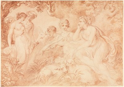 Bergers et bergères, 1789 - Conrad Martin Metz