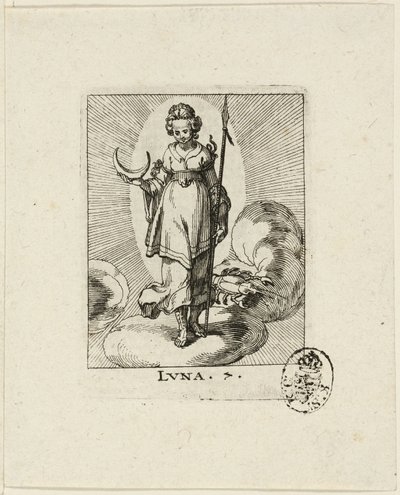 Luna, planche sept de Der VII Planeten - Conrad Meyer