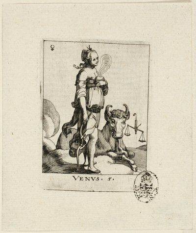 Vénus, planche cinq de Der VII Planeten - Conrad Meyer