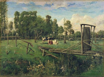Un pâturage en Normandie - Constant Emile Troyon