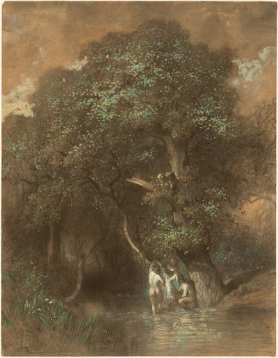 Baigneurs près d