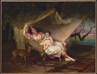 Clementine Stora et sa fille Lucie, Constantinople - Constant Joseph Brochart