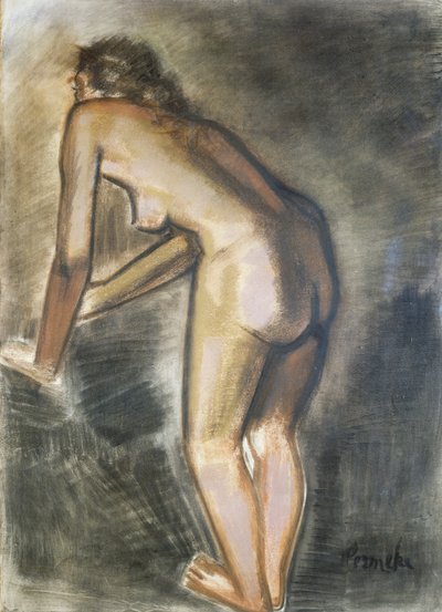 Nu debout, par Constant Permeke (1886-1952). Belgique, 20e siècle. - Constant Permeke