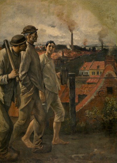 Retour de la mine - Constantin Emile Meunier